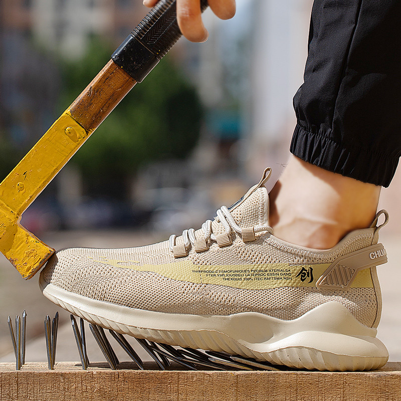 Darba drošības apavi celtniecība vīriešiem āra tērauda purngals, necaurdurams augstas kvalitātes viegls, neiznīcināms vīriešu drošības zābaki