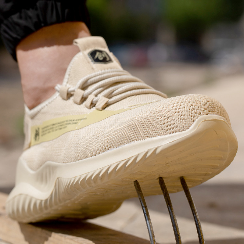 Darba drošības apavi celtniecība vīriešiem āra tērauda purngals, necaurdurams augstas kvalitātes viegls, neiznīcināms vīriešu drošības zābaki