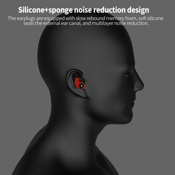 Мини силиконови тапи за уши Филтър за намаляване на шума Предпазен протектор за уши за учене Концерт Пътуване Мека пяна Тапи за уши за сън