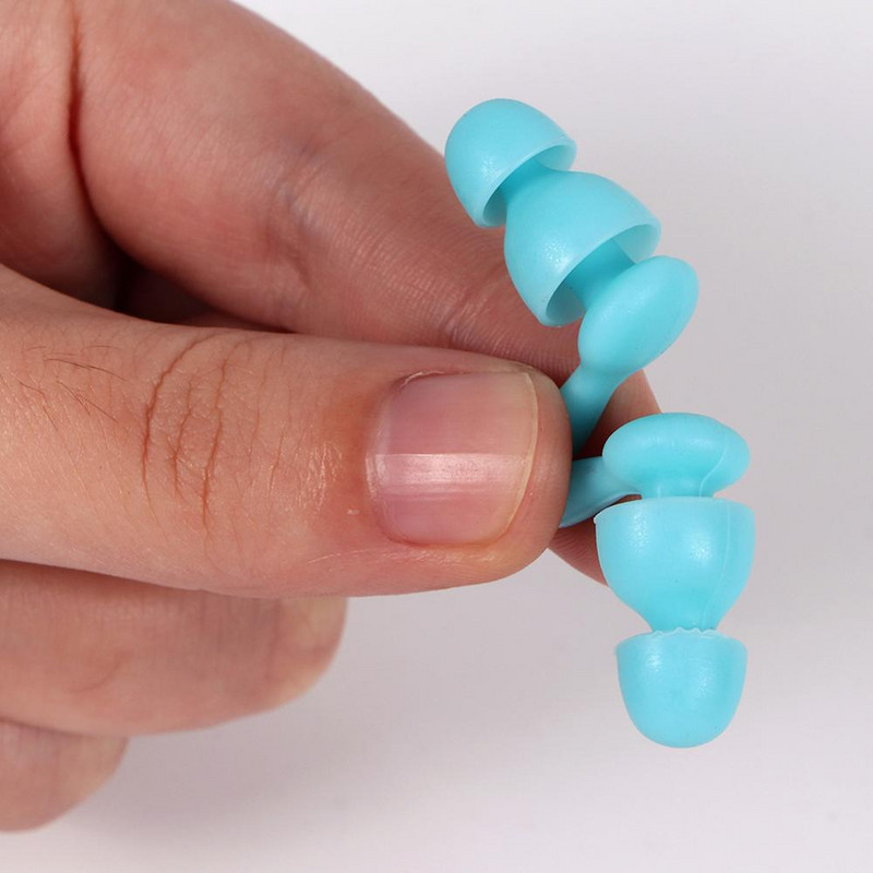 2 pár zajcsökkentő füldugó hangszigetelő fülvédő alvó utazó füldugók vízálló puha szilikon úszó füldugók