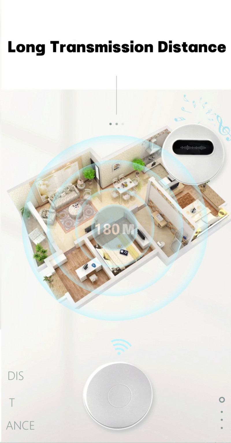 1+1 комплекта Цилиндър Самозахранващи се безжични мелодии за звънец IP65 Водоустойчив Защита при повикване на възрастни хора Добре дошъл звънец САЩ Великобритания ЕС