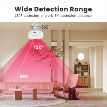 Tuya Zigbee сензор за движение инфрачервен PIR детектор за човешко тяло, приложение Smart Life, за домашна автоматизация Интелигентна алармена система за сигурност
