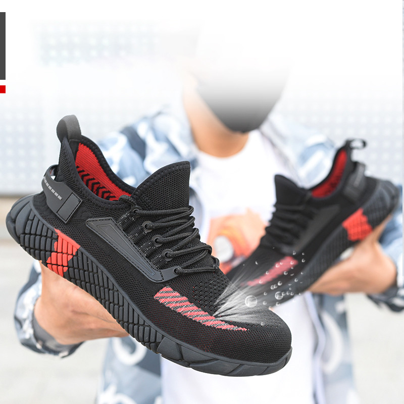 Vyriški apsauginiai batai nuo suspaudimo ir pradūrimo, vyriška plieninė kepurė, Verde darbo batai, elastinė sagtis