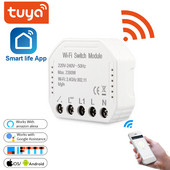 Tuya WiFi kapcsoló modul DIY 1/2 utas otthoni megszakító automatizálás távirányító Intelligens világítás Google Home Alexa hangvezérlés