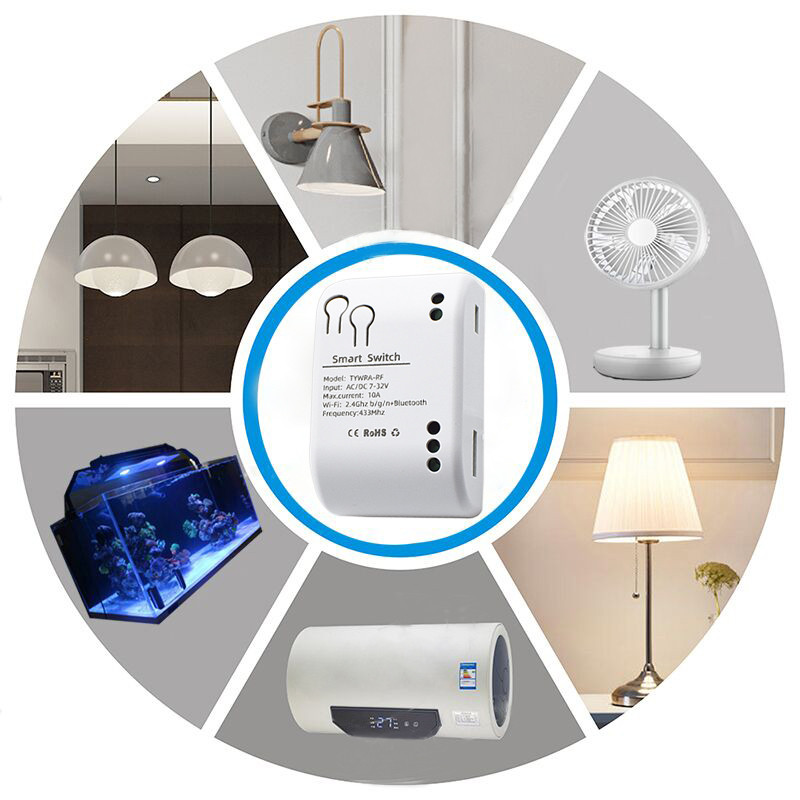 Zigbee relejni prekidač 7-32V 85-250V Modul prekidača Tuya Smart Life App Control radi s Alexa Google Smartthings Ewelink Hub