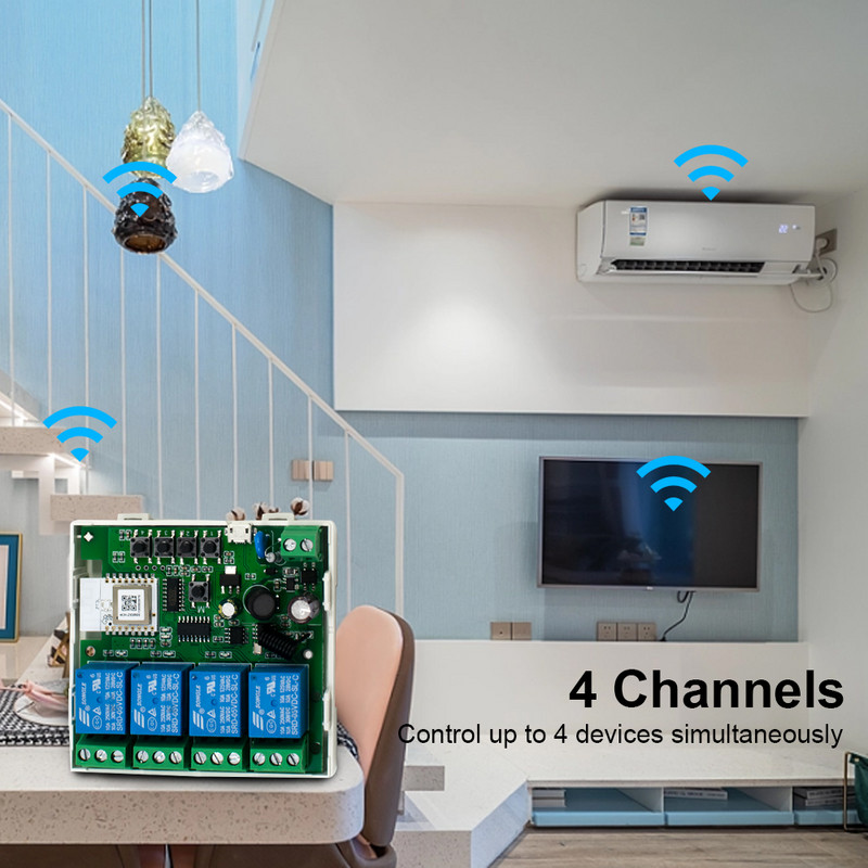 Zigbee relejni prekidač 7-32V 85-250V Modul prekidača Tuya Smart Life App Control radi s Alexa Google Smartthings Ewelink Hub