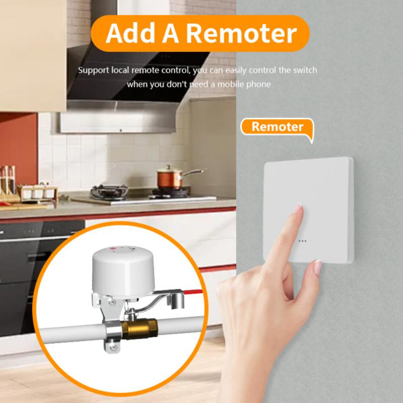 „Tuya“ išmanusis „WiFi“ vožtuvo manipuliatorius, vandens vožtuvas, vandens nutekėjimo dujų jungiklis 46 antrinis valdiklis, mobiliojo telefono nuotolinio valdymo pultas