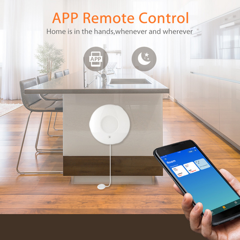 Szivárgásérzékelő IP55 vízálló intelligens víztúlfolyás érzékelő riasztó Zigbee vízérzékelő elem nélkül az Apple HomeKithez