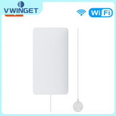 Vandens signalizacija, mažos galios „Wi-Fi“ vandens nuotėkio jutiklis, vandeniui atsparus potvynio jutiklis „Tuya App“ paspaudimo priminimas „Smart Life“