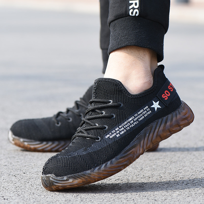 Uus disain Ohutussaapad Meestele Purunemisvastased Turvajalatsid Terasest varvasaapad Meeste Ehitusturvasaapad Tossud