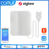 CoRui Tuya Smart Zigbee Αισθητήρας διαρροής νερού Συναγερμός διαρροής νερού Οικιακός ανιχνευτής υπερχείλισης νερού
