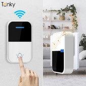 Tenky Smart bezvadu durvju zvans, ūdensnecaurlaidīgs zvans, nav nepieciešams akumulators, durvju zvana drošība viedajai mājai