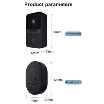 Smart Home WIFI Doorbell Ασύρματο κουδούνι πόρτας Κάμερα ασφαλείας Night Vision ενδοεπικοινωνία για διαμερίσματα και σπίτι