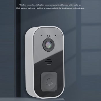 Visual Security Doorbell αμφίδρομης ενδοεπικοινωνίας Doorbell ασφαλείας Doorbell Υπέρυθρη νυχτερινή όραση Home Monitor Ευρυγώνιος φακός