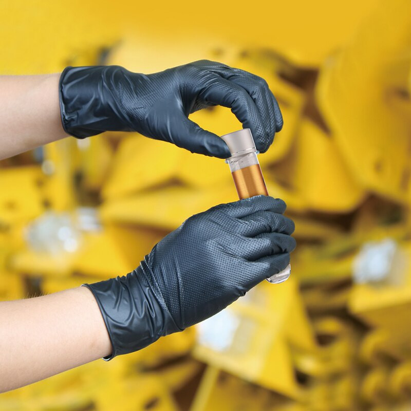 Nitrilinės pirštinės Mechanikas Sunkios apkrovos CE automobilių remontas Storis Nitrilinės pirštinės Pramonės sauga Darbas Namai Sodas Namų ūkis