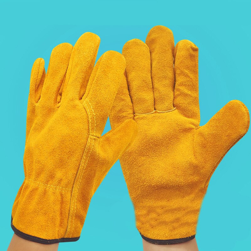 Meeste töökindad Pehmest lehmanahast autojuht jahti sõitmist talu aeda keevitamist turvakaitset ohutust mehaaniku kinnas