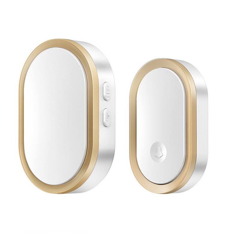 Vastupidav veekindel LED-välk Lihtne paigaldada Office House Chime Muusikakooli alarm Elder Outdoor Security Traadita uksekell