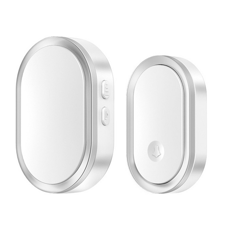 Vastupidav veekindel LED-välk Lihtne paigaldada Office House Chime Muusikakooli alarm Elder Outdoor Security Traadita uksekell