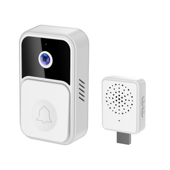 1080P UHD безжичен звънец Tuya APP 2.4G WiFi звънец Камера за нощно виждане Сигурност Видео домофон Промяна на гласа за апартаменти