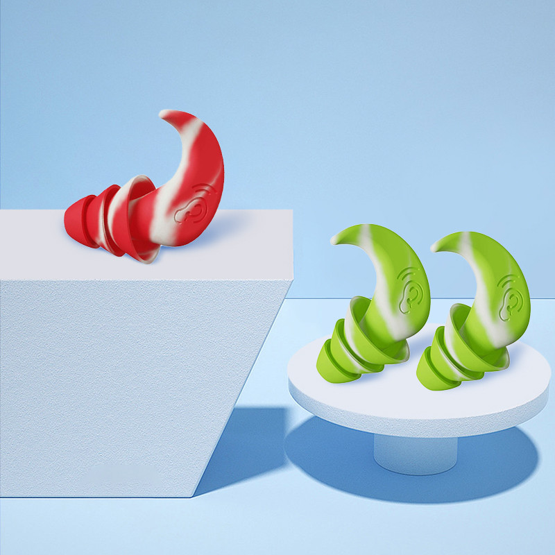 Prettrokšņa silikona ausu aizbāžņi Ūdensnecaurlaidīgi peldēšanas ausu aizbāžņi gulēšanai niršanas sērfošanai Mīksts komforta peldēšanas ausu aizsargs