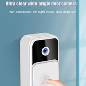 CoRui Tuya WiFi безжичен звънец Интелигентен електронен звънец Захранван от батерии Водоустойчив Съвместим с Tuya Home Smart Life