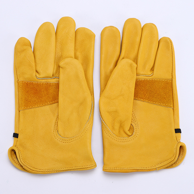 1 pár új prémium bőr munkakesztyű Wells Lamont kültéri sport bőr kertészeti kesztyű