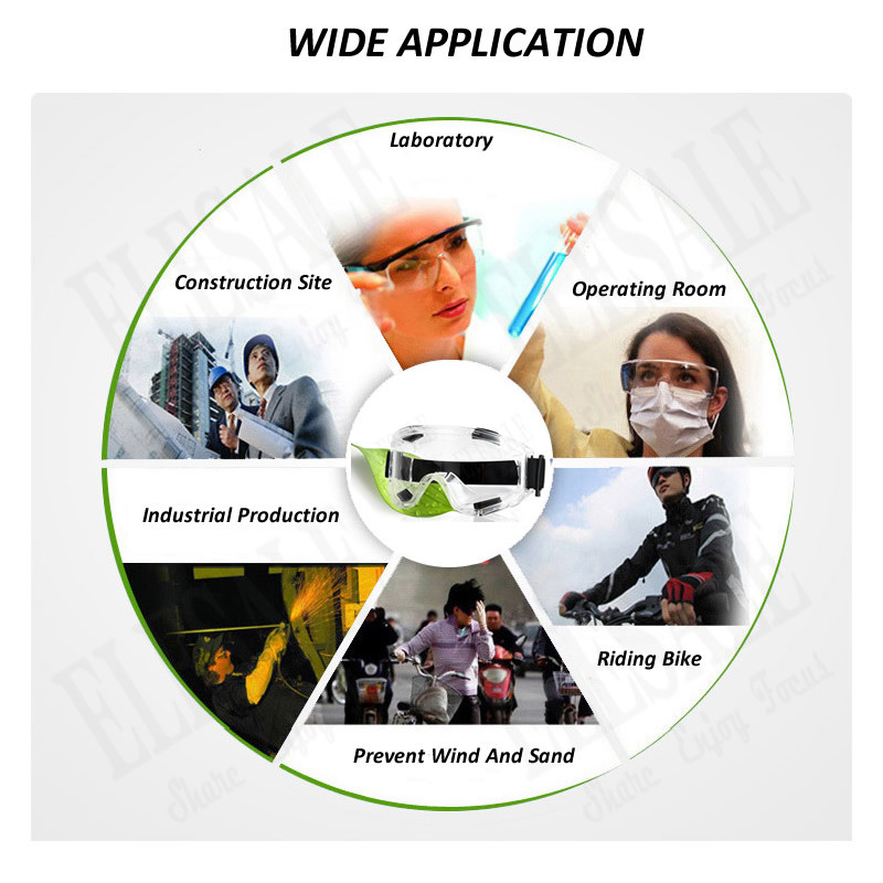 Läbipaistvad kaitseprillid pritsmevastased löögikindlad tööohutuse kaitseprillid puusepa rider silmade kaitseks