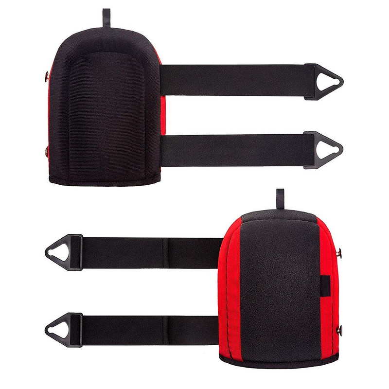 Grīdas un jumta ceļgalu sargi ar putu polsterējumu un neslīdošu ādu, spēcīgām dubultām siksnām un regulējamiem Easy Fix klipiem