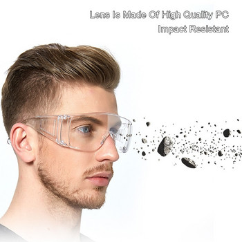 Διαφανή προστατευτικά γυαλιά εργασίας έγχρωμα γυαλιά ασφαλείας κατά της σκόνης για εργαστήριο DIY Work Riding CS Game Eye Protector Γυαλιά ασφαλείας εργασίας