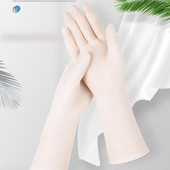 Vienkartinės silikoninės pirštinės pailgintos ir pastorintos A klasės 12 colių pirštinės be latekso Maisto atsparios vandeniui Apsauga Indų plovimas