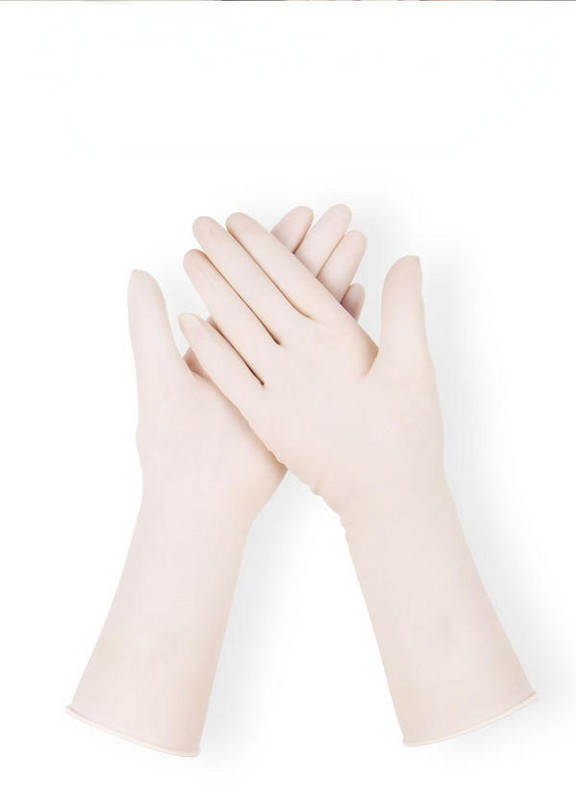 Vienkartinės silikoninės pirštinės pailgintos ir pastorintos A klasės 12 colių pirštinės be latekso Maisto atsparios vandeniui Apsauga Indų plovimas