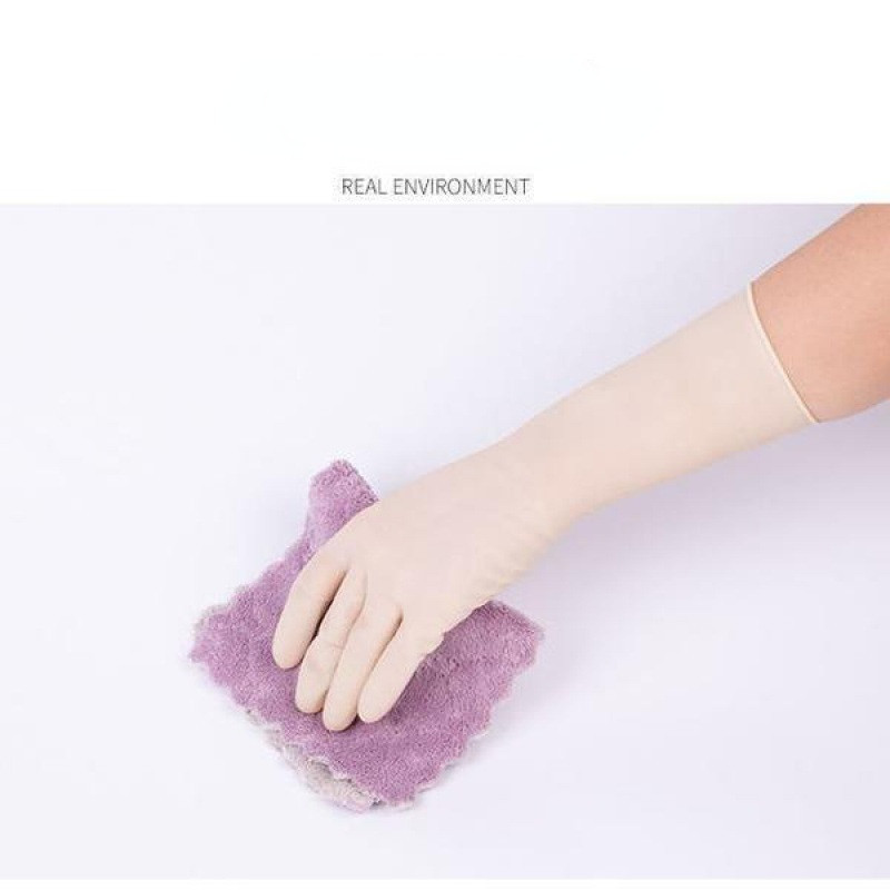 Vienkartinės silikoninės pirštinės pailgintos ir pastorintos A klasės 12 colių pirštinės be latekso Maisto atsparios vandeniui Apsauga Indų plovimas