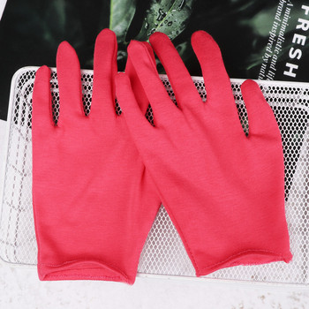 6 чифта ръкавици за защита на труда Летни тънки черни памучни ръкавици Ръкавици за проверка на качеството Работни дишащи противоплъзгащи ръкавици