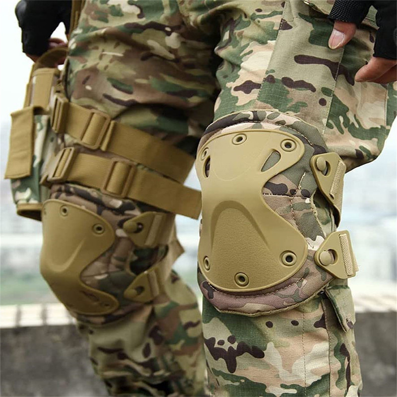 Tactical Knee Ebow Protective Gear Outdoor Sport Anti-Collision Knee Brace Ebow Pads EVA Anti-collision Sponge Protector Knee