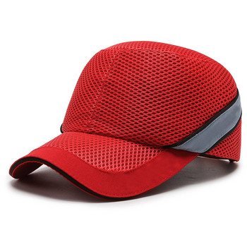 Червена работна защитна капачка против сблъсък, твърда ABS вътрешна обвивка, защитна каска за домашна работа, фабрика за носене, защита на главата
