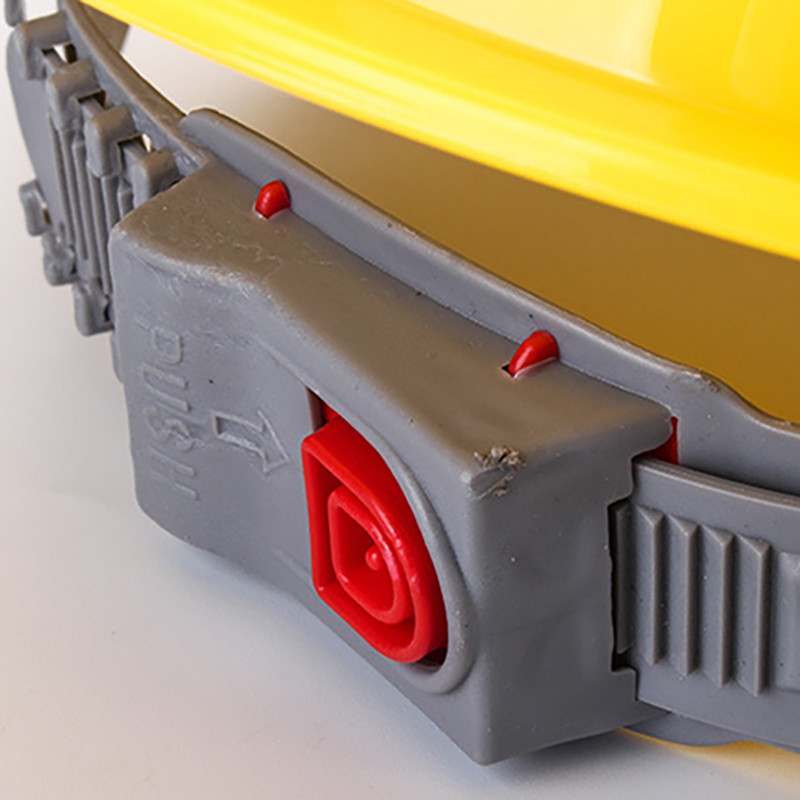 Darbuotojo statybvietės apsauginis dangtelis ABS kieta skrybėlė V formos reguliuojamo dydžio sukamosios rankenėlės apsauginis šalmas