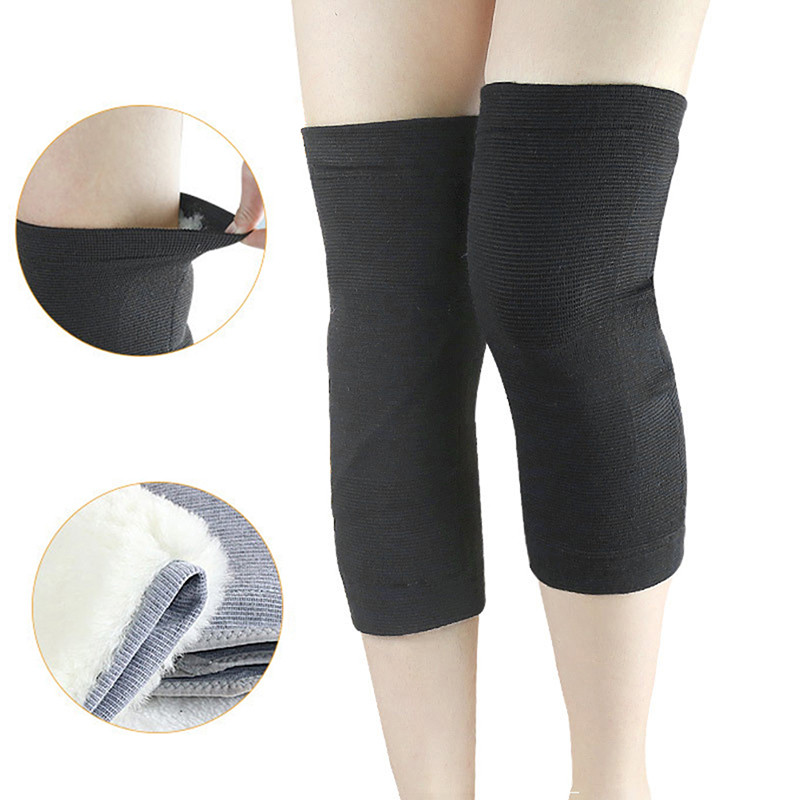 1 pāris āra sportam, silti, pagarināti ceļgalu sargi, aizsargi, elastīgi vilnas termiski plīša ceļgalu aizsargi, ceļgalu aizsargi, ceļgalu sargi, cieti