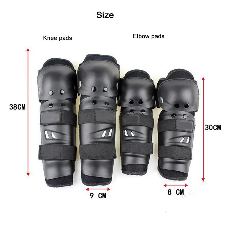 4 τμχ Μοτοσικλέτα Armor Ebow Guards Knee Pad for Sports Off-Road Protective Motocross Cycling Racing Joint Protection