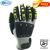 NMSafety Pабочие перчатки Προστατευτικά γάντια ανθεκτικά σε κοπή & αντικραδασμικά γάντια ασφαλείας HPPE+Anti Cut Working Glove