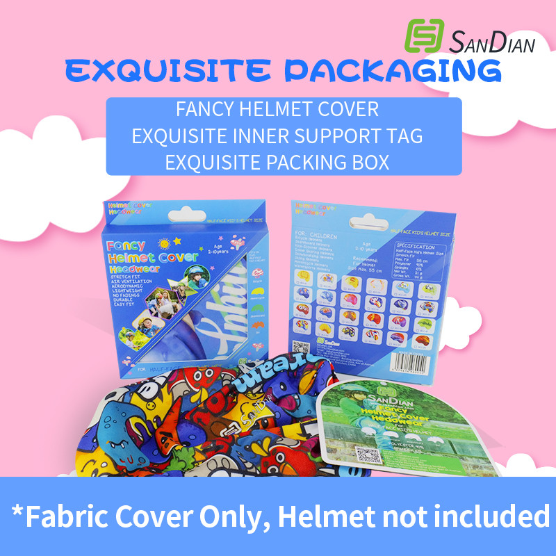 Sandian Dječja zaštitna kaciga Prekrivač od tkanine za Bicikl Bicikl Skuter Vožnja Biciklistička kaciga Štitnik Dodaci za pokrivala