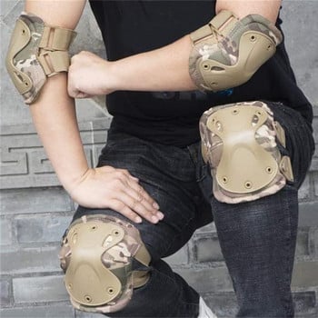 Тактически наколенки Elbow CS Военен протектор Армейски Airsoft Outdoor Sport Hunting Kneepad Safety Gear Knee Protective Pads