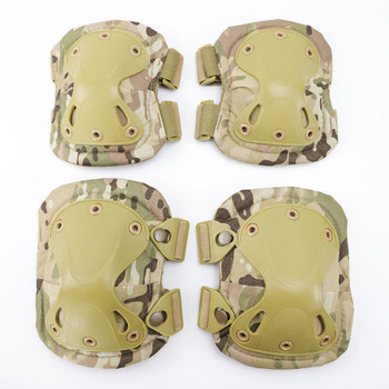 4 τεμάχια/Σετ Tactical Knee Pad Ebow CS Military Protector Army Airsoft Outdoor Sport Hunting Kneepad Safety Gear Knee Protective