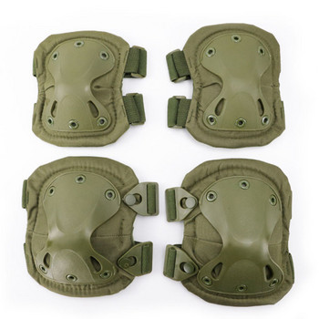 4 τεμάχια/Σετ Tactical Knee Pad Ebow CS Military Protector Army Airsoft Outdoor Sport Hunting Kneepad Safety Gear Knee Protective