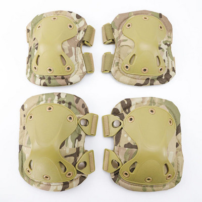 4 τεμάχια/Σετ Tactical Knee Pad Ebow CS Military Protector Army Airsoft Outdoor Sport Hunting Kneepad Safety Gear Knee Protective
