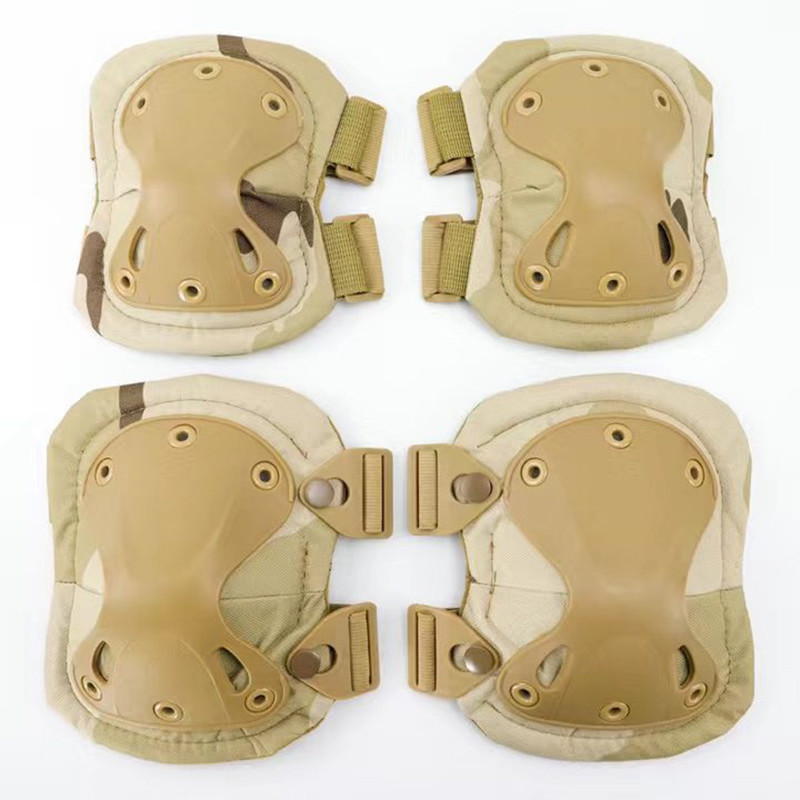 4 τεμάχια/Σετ Tactical Knee Pad Ebow CS Military Protector Army Airsoft Outdoor Sport Hunting Kneepad Safety Gear Knee Protective
