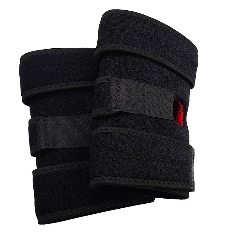 Plānas elpojošas sporta ceļgalu aizsargi Trīskārša spiediena viegls elpojošs badmintons Tenisa alpīnisma ceļa locītavas aizsardzība