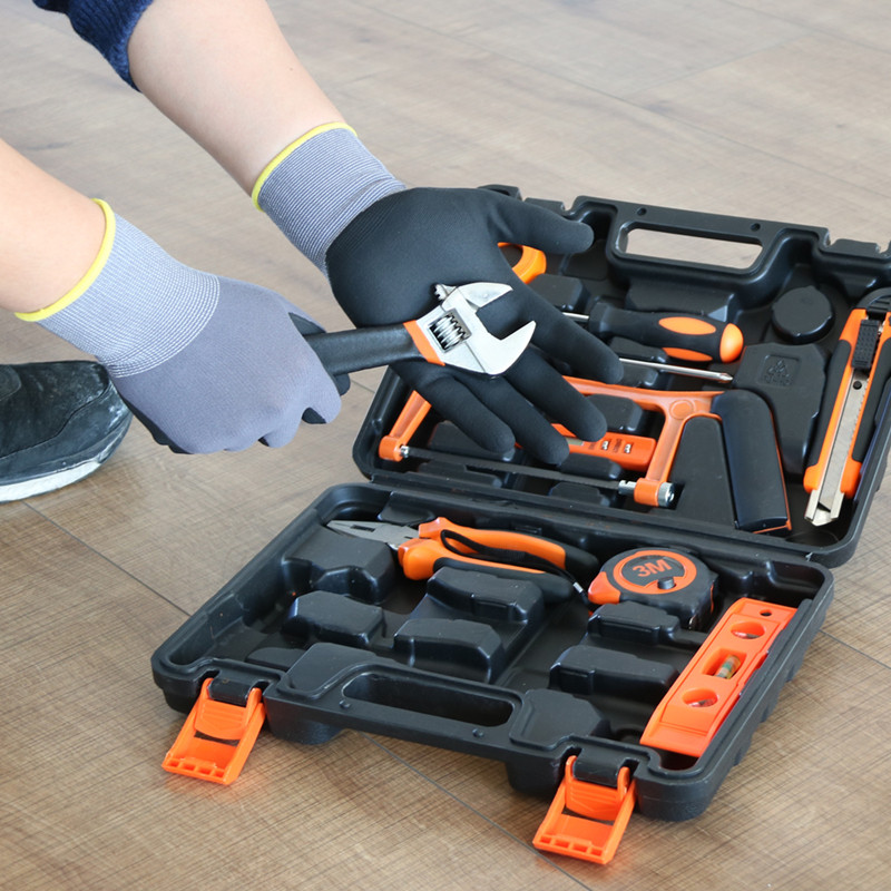 Putu nitrila cimdi 3 pāri melni darba cimdi automašīnu remontam Mehāniskā dārzkopība Lieliski satverami un piemēroti Olu necaurlaidīgi cimdi