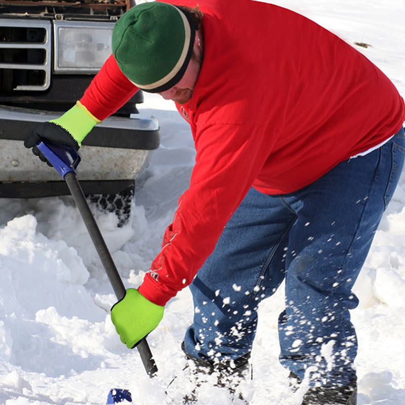 Ziemas drošības cimdi GMG dzelteni ziemas termiski silti neslīdoši riteņbraukšana āra kempings pārgājieni motociklu darba cimdi sievietēm vīriešiem