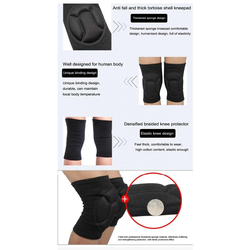 2 τμχ/Σετ Αθλητικά Ανδρικά Ελαστικά Επιγονατάκια Υποστήριξη Γυμναστήριο Στήριγμα Μπάσκετ Ανδρικά αντιολισθητικά επιγονατάκια Γυναικεία