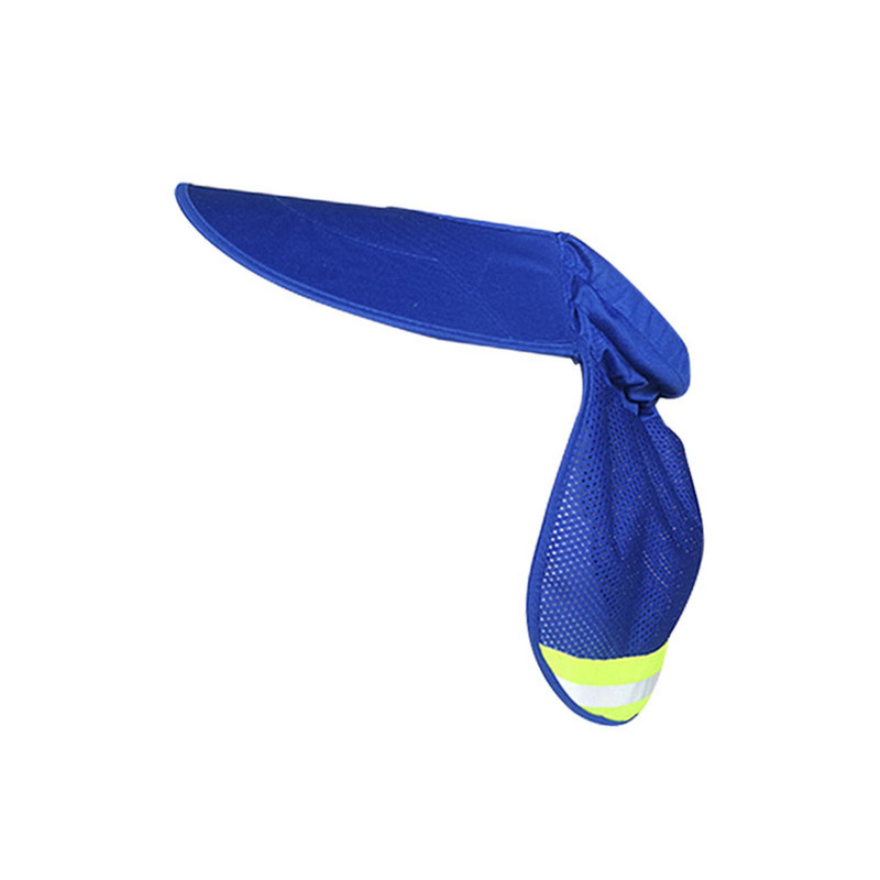 Cietās cepures saulessargs ar atstarojošu sloksni, platas malas saules aizsardzība, elpojošs tīklveida kakla saulessargs kakla ēnas kakla saulessargs
